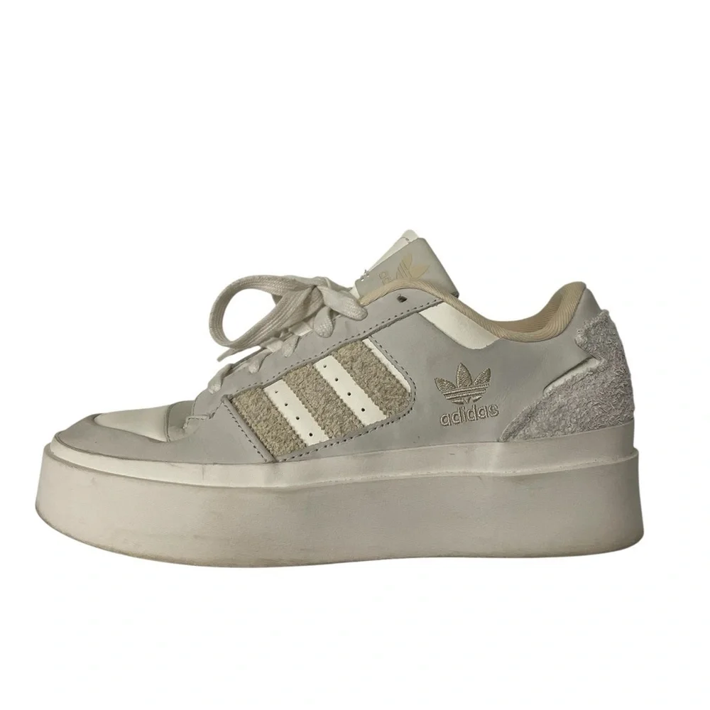 ADIDAS Forum Bonega Core White Sand Strata Sneakers Size